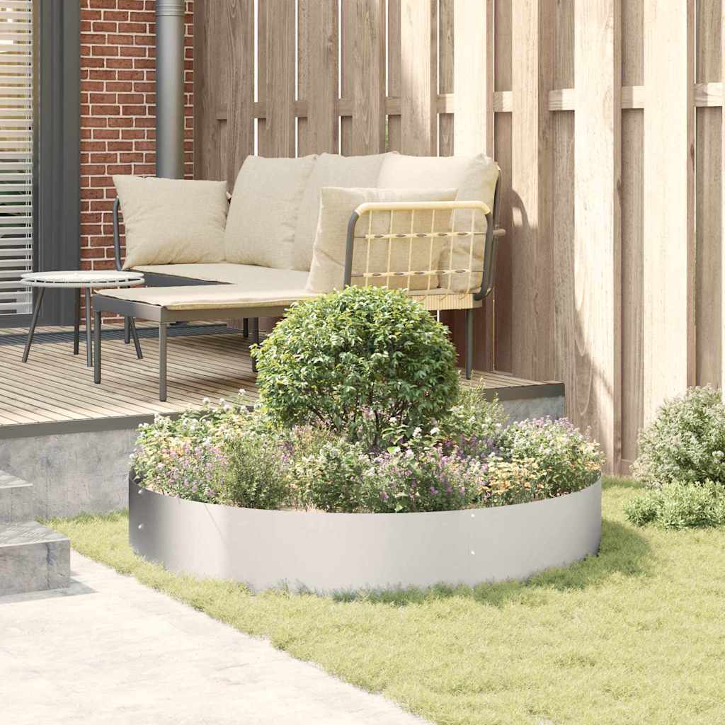 Vasi da giardino 5 pcs Argento 120 x 120 x 20 cm