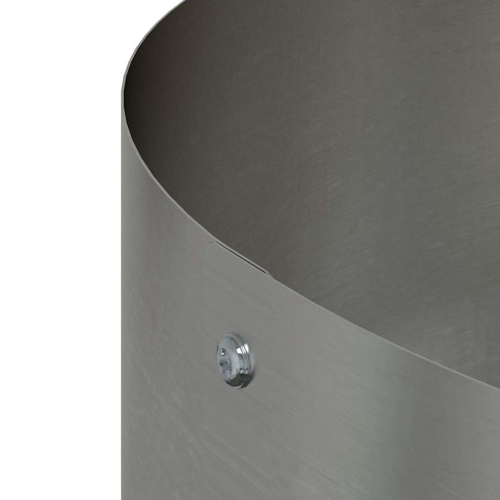 Vaso da giardino Argento 120 x 120 x 20 cm Acciaio zincato