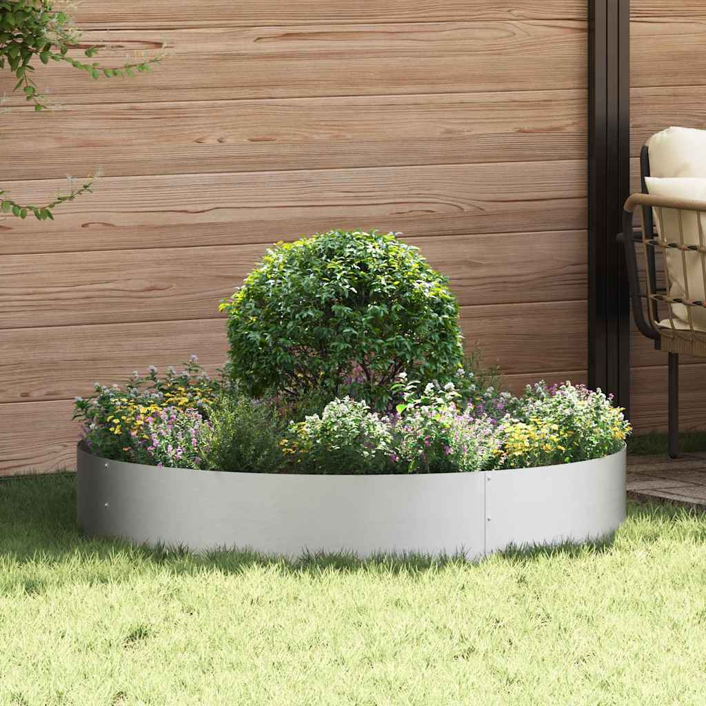 Vaso da giardino Argento 120 x 120 x 20 cm Acciaio zincato