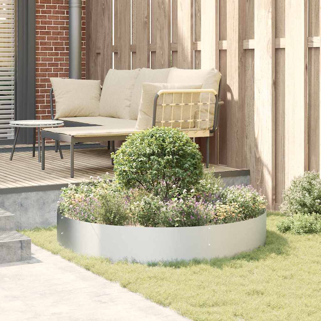 Vaso da giardino Argento 120 x 120 x 20 cm Acciaio zincato