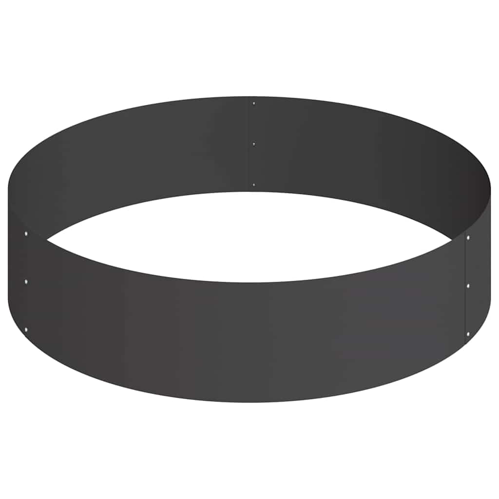 Vaso da giardino Nero 90 x 90 x 20 cm Acciaio