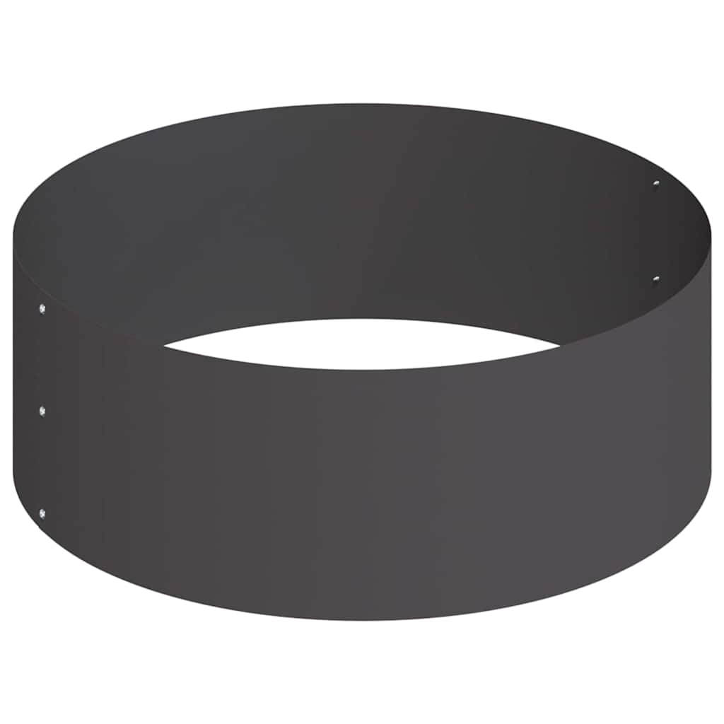 Vaso da giardino Nero 90 x 90 x 20 cm Acciaio