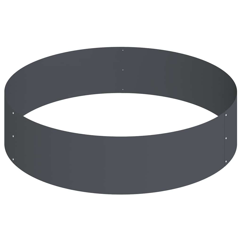 Vaso da giardino Antracite 90 x 90 x 20 cm Acciaio