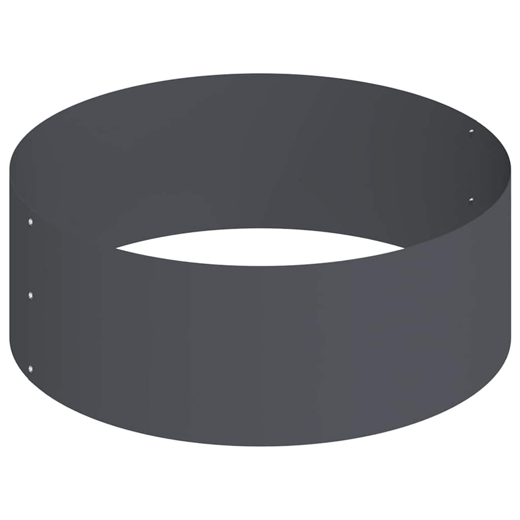 Vaso da giardino Antracite 90 x 90 x 20 cm Acciaio