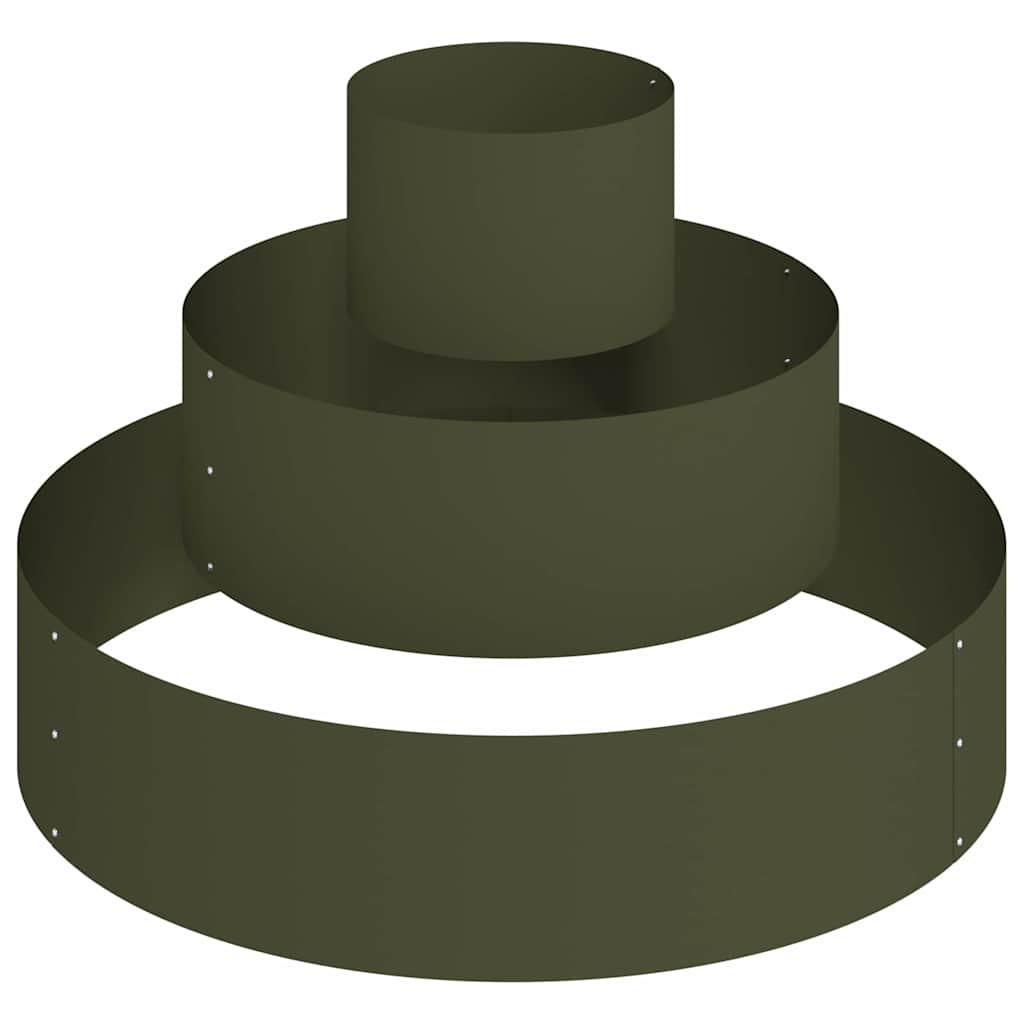 Vaso da giardino Oliver verde 90 x 90 x 20 cm Acciaio