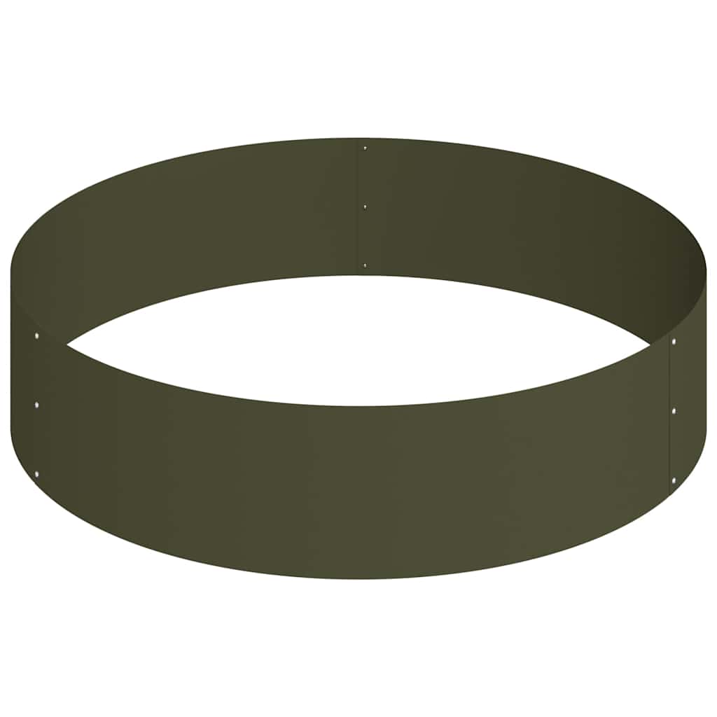 Vaso da giardino Oliver verde 90 x 90 x 20 cm Acciaio