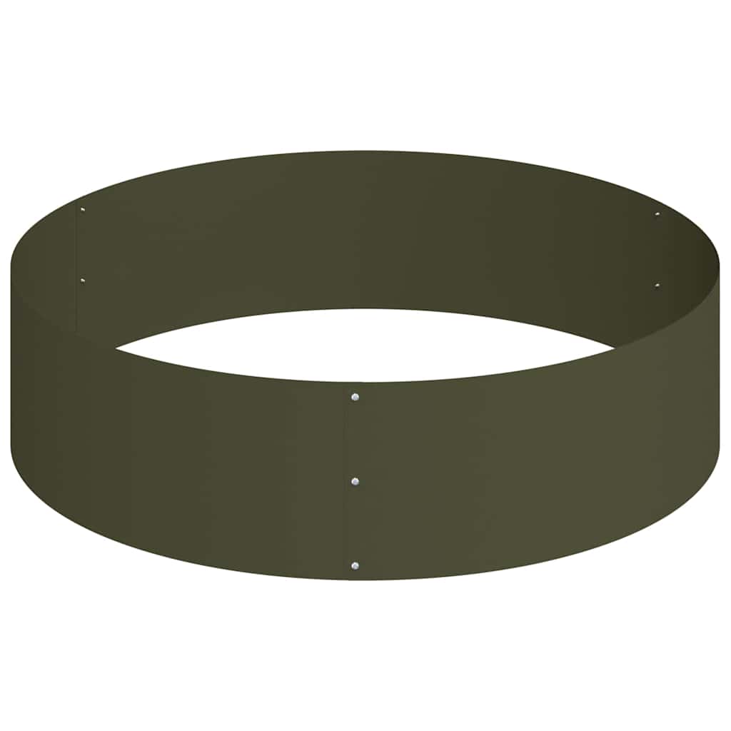 Vaso da giardino Oliver verde 120 x 120 x 20 cm Acciaio