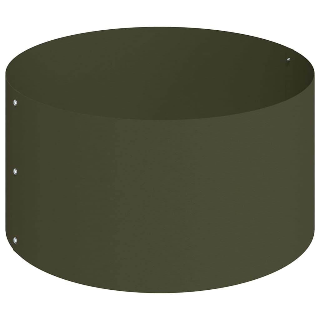 Vaso da giardino Oliver verde 120 x 120 x 20 cm Acciaio