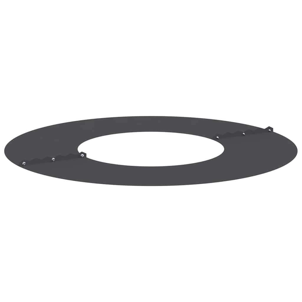 Anello piatto per albero Nero Ø30 / 60 cm Acciaio