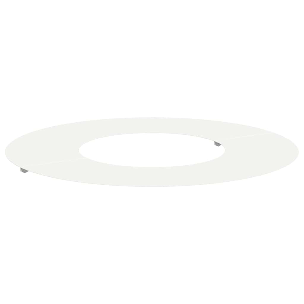 Anello piatto per albero Bianco Ø30 / 60 cm Acciaio