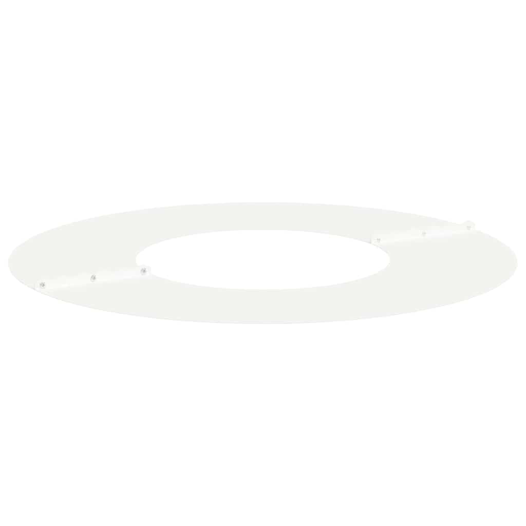 Anelli di Albero Piatto 5 pcs Bianco Ø30 / 60 cm Acciaio