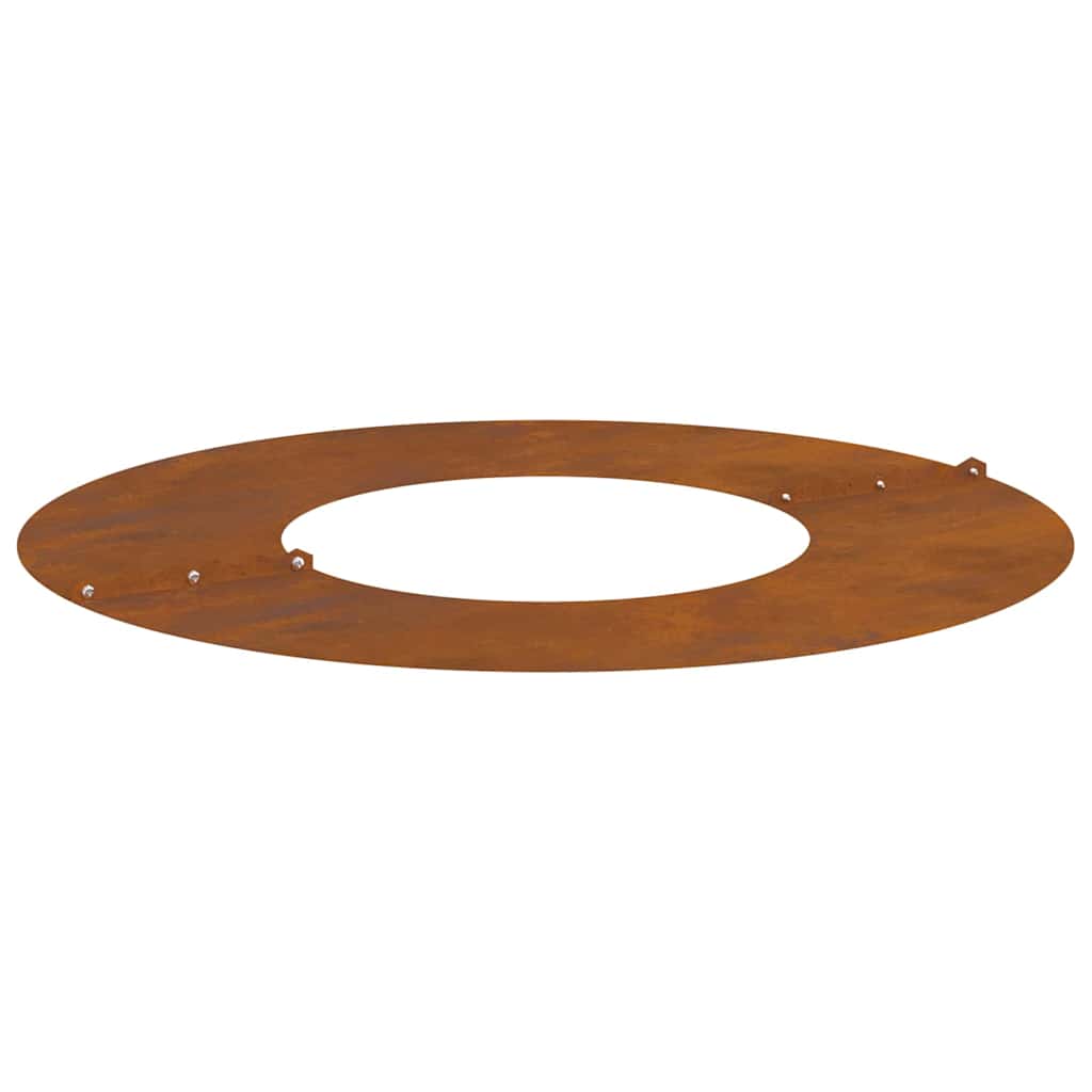 Anelli di Albero Piatto 5 pcs Marrone Ø30 / 60 cm acciaio corten
