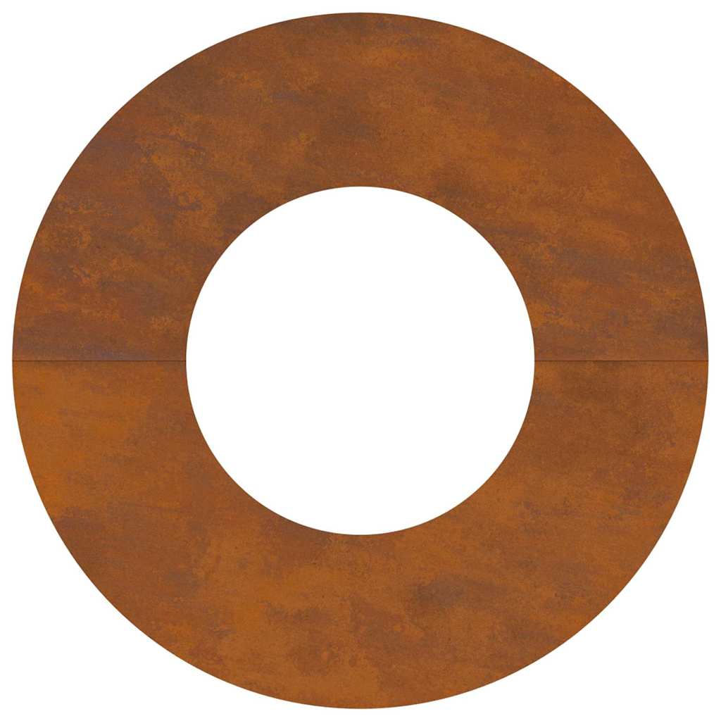 Anelli di Albero Piatto 5 pcs Marrone Ø30 / 60 cm acciaio corten