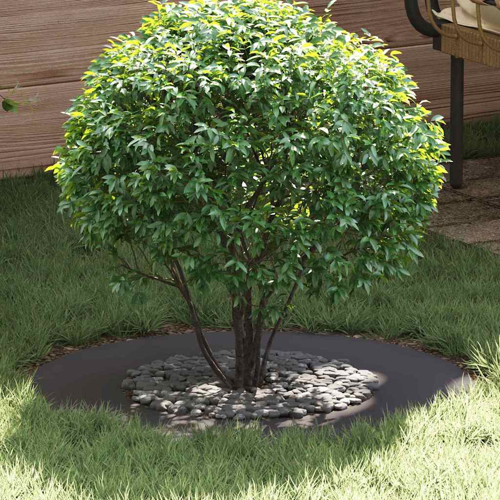 Anelli di Albero Piatto 5 pcs Nero Ø40 / 70 cm Acciaio