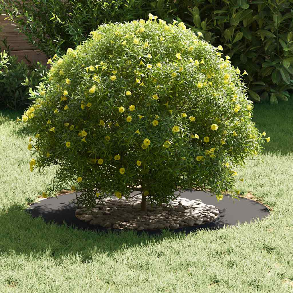 Anelli di Albero Piatto 5 pcs Nero Ø40 / 70 cm Acciaio