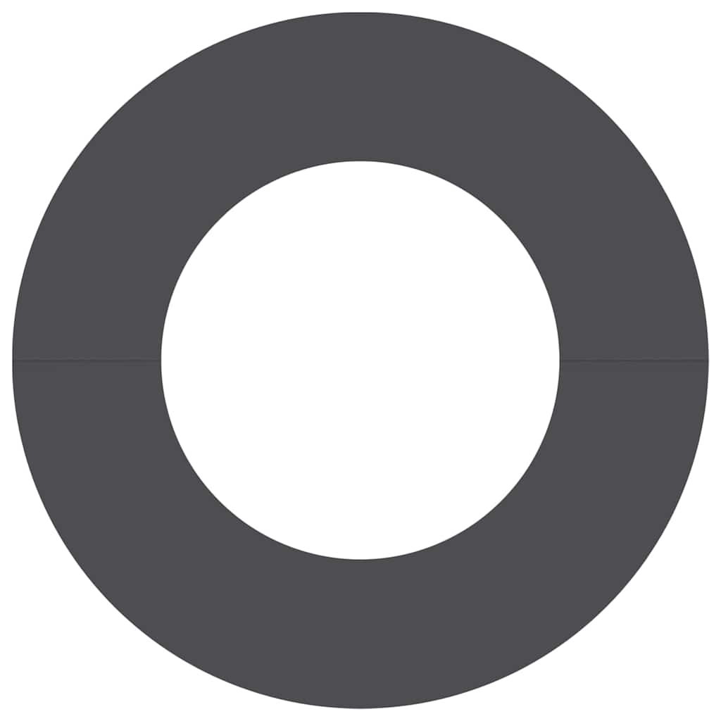 Anelli di Albero Piatto 5 pcs Nero Ø40 / 70 cm Acciaio