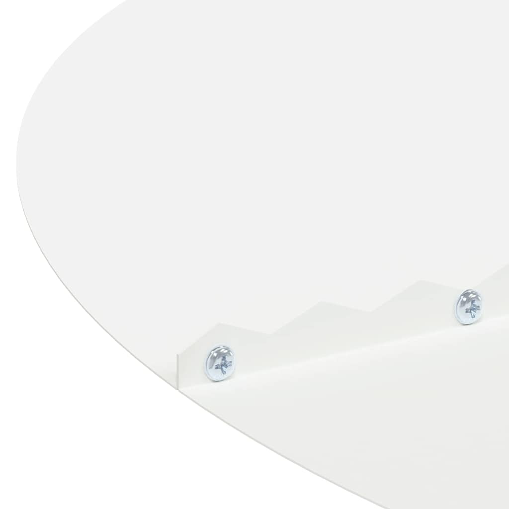 Anelli di Albero Piatto 5 pcs Bianco Ø40 / 70 cm Acciaio