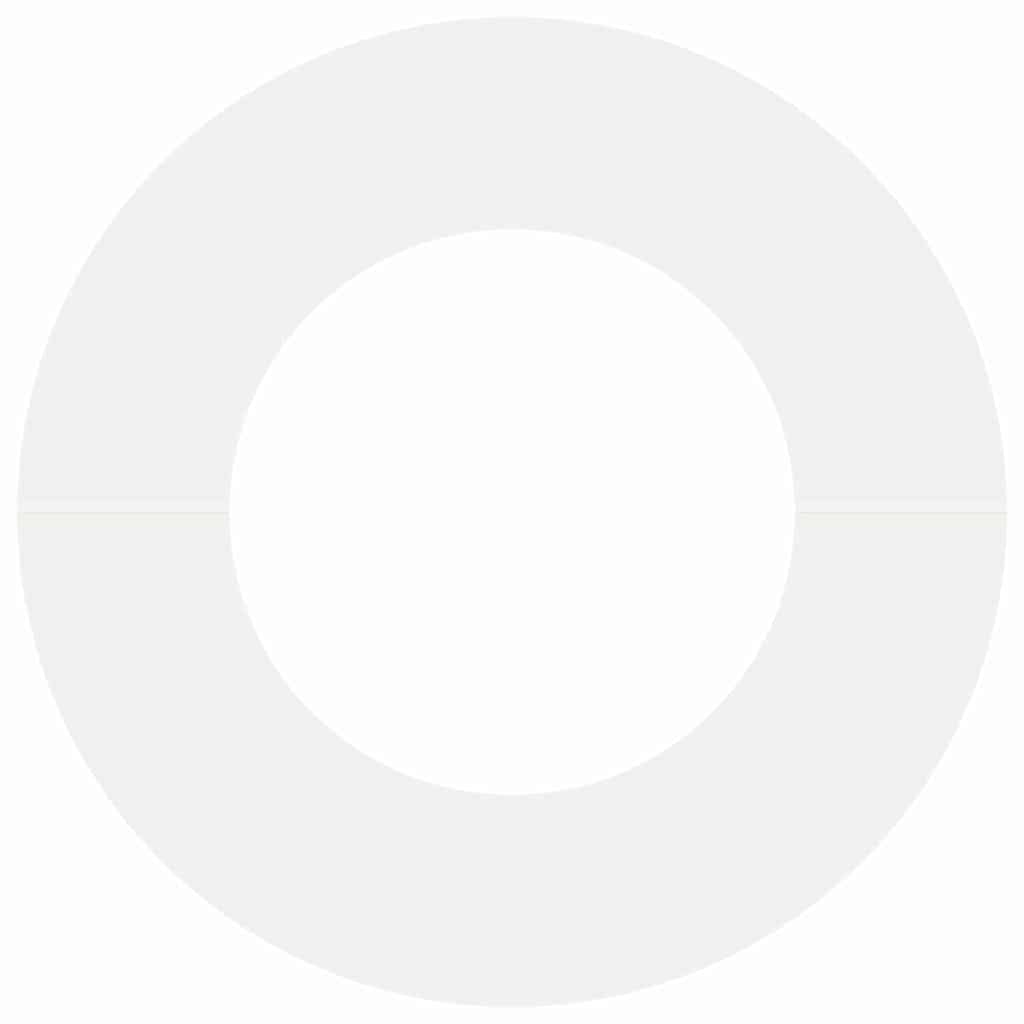 Anelli di Albero Piatto 5 pcs Bianco Ø40 / 70 cm Acciaio
