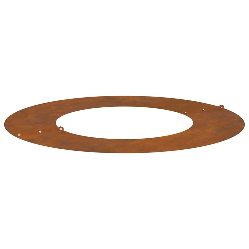 Anelli di Albero Piatto 5 pcs Marrone Ø40 / 70 cm acciaio corten