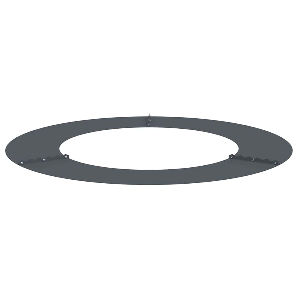 Anelli di Albero Piatto 5 pcs Antracite Ø50 / 80 cm Acciaio