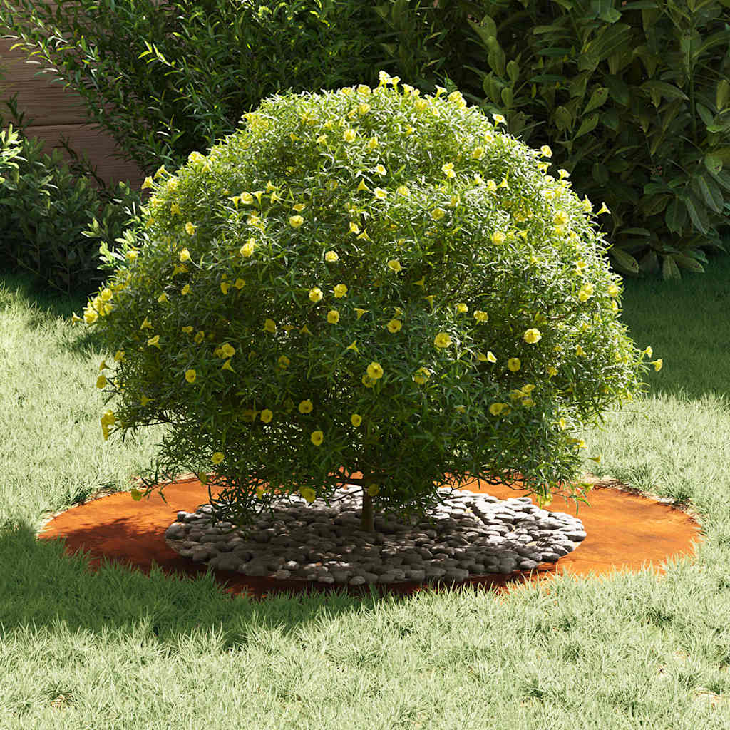 Anelli di Albero Piatto 5 pcs Marrone Ø50 / 80 cm acciaio corten