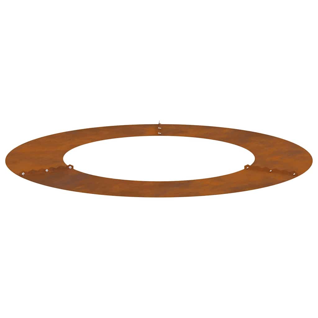 Anelli di Albero Piatto 5 pcs Marrone Ø50 / 80 cm acciaio corten
