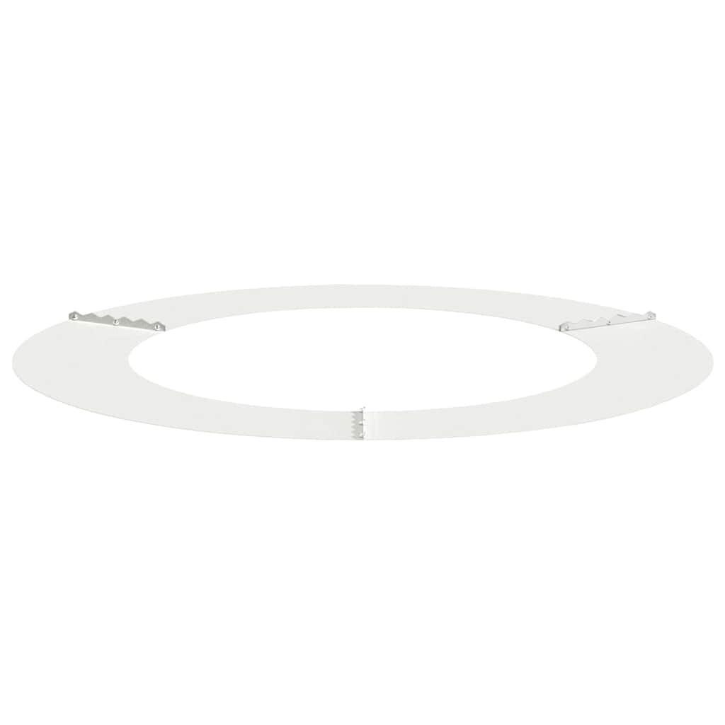 Anelli di Albero Piatto 5 pcs Bianco Ø60 / 90 cm Acciaio