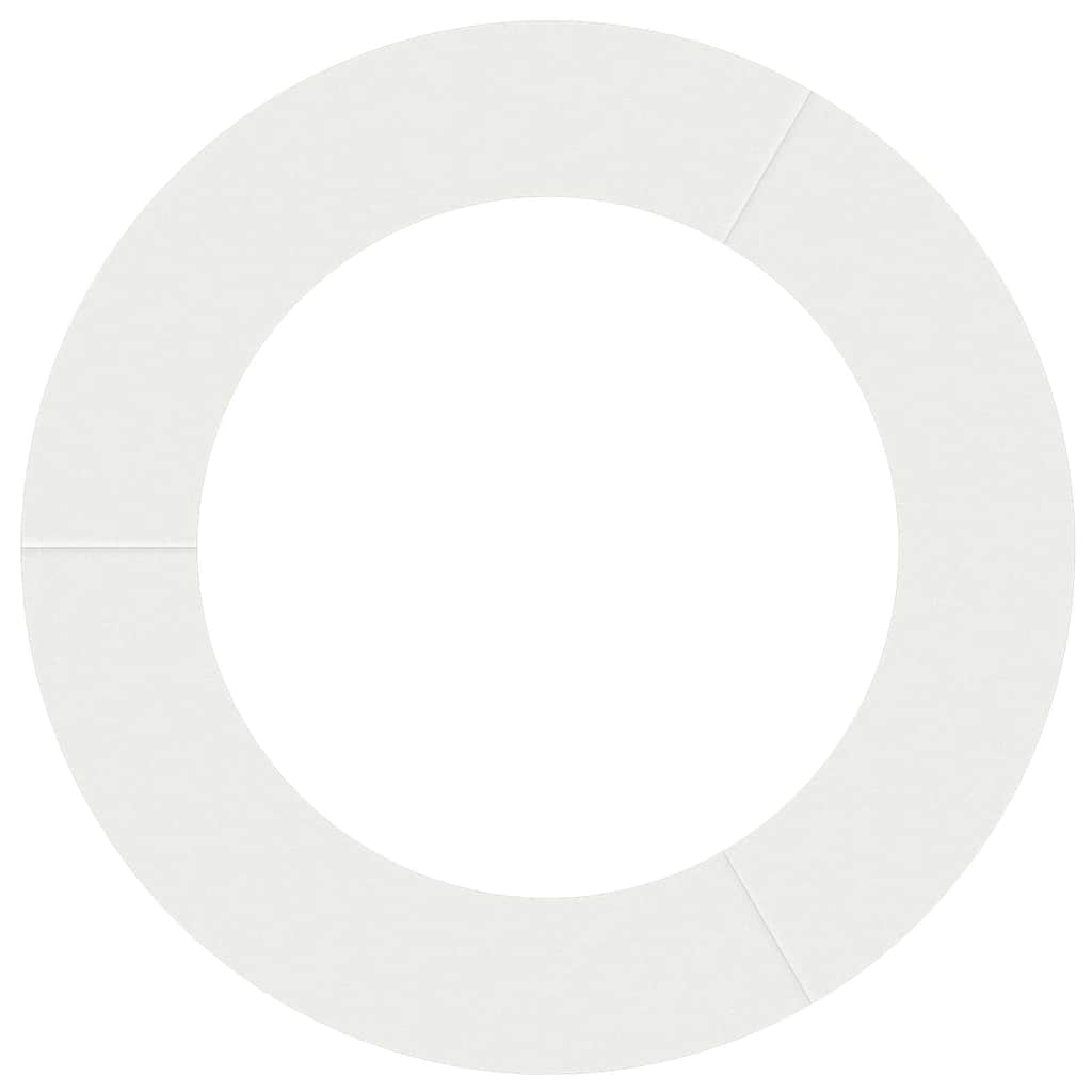 Anelli di Albero Piatto 5 pcs Bianco Ø60 / 90 cm Acciaio