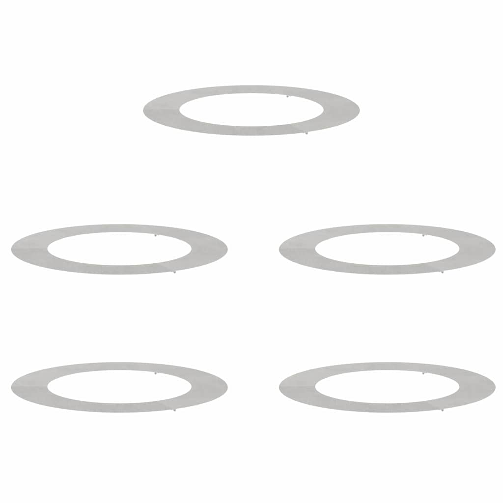 Anelli di Albero Piatto 5 pcs Argento Ø30 / 60 cm