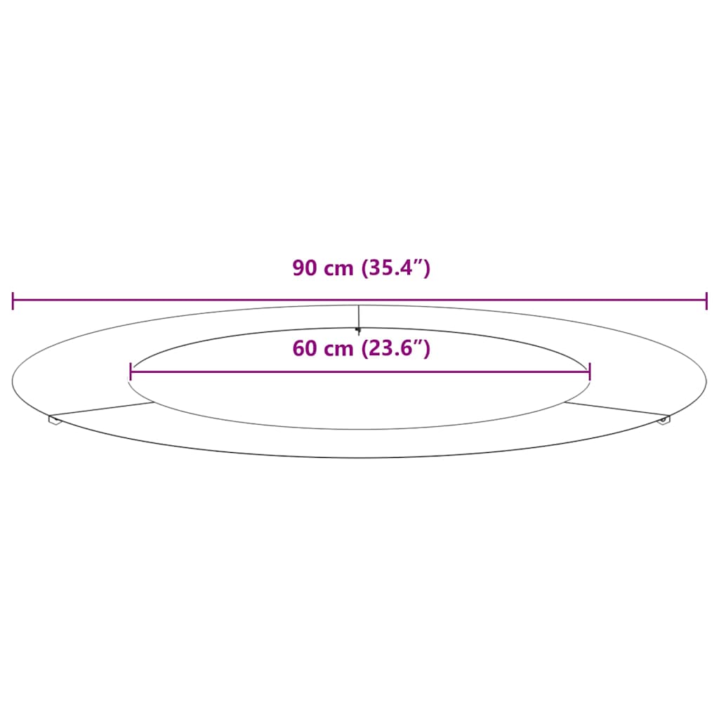 adatto per Anelli d'Albero Piatto 5 pz Argento Ø60/90 cm | homemem39
