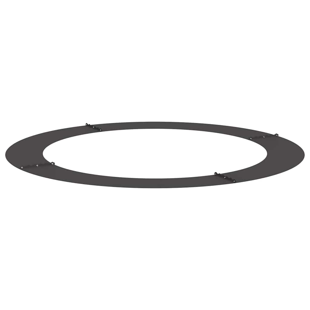 Anello piatto per albero Nero Ø90 / 120 cm Acciaio