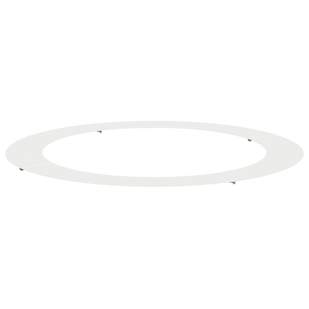 Anello piatto per albero Bianco Ø90 / 120 cm Acciaio