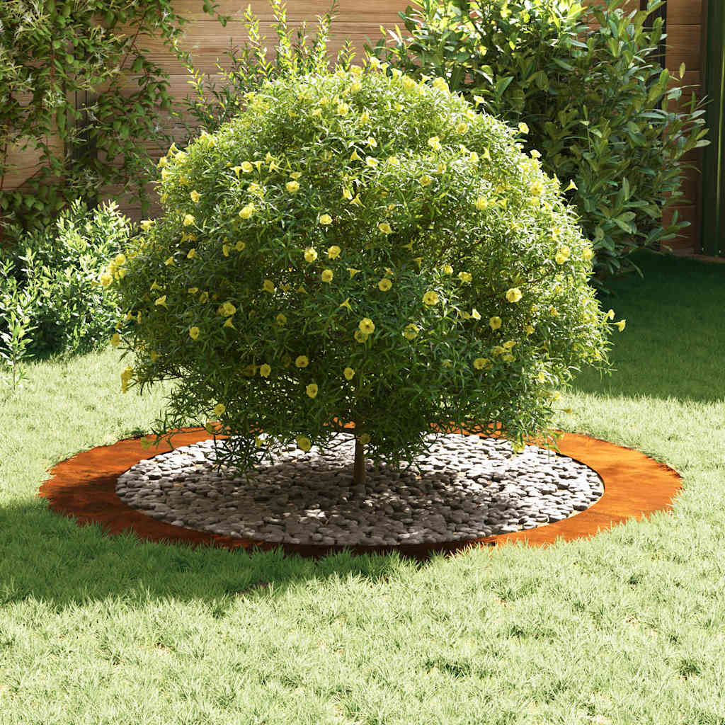 Anello piatto per albero Marrone Ø90 / 120 cm acciaio corten