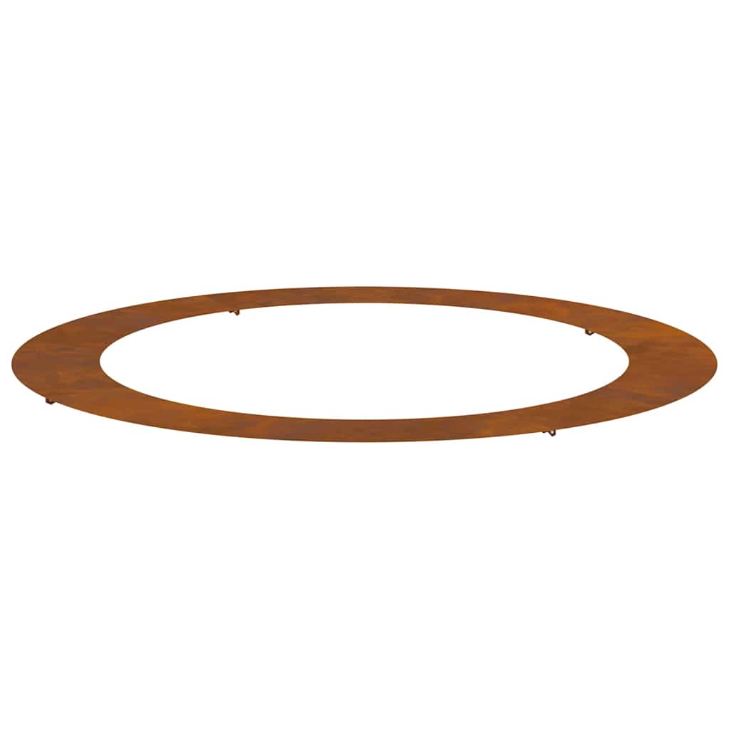 Anello piatto per albero Marrone Ø90 / 120 cm acciaio corten