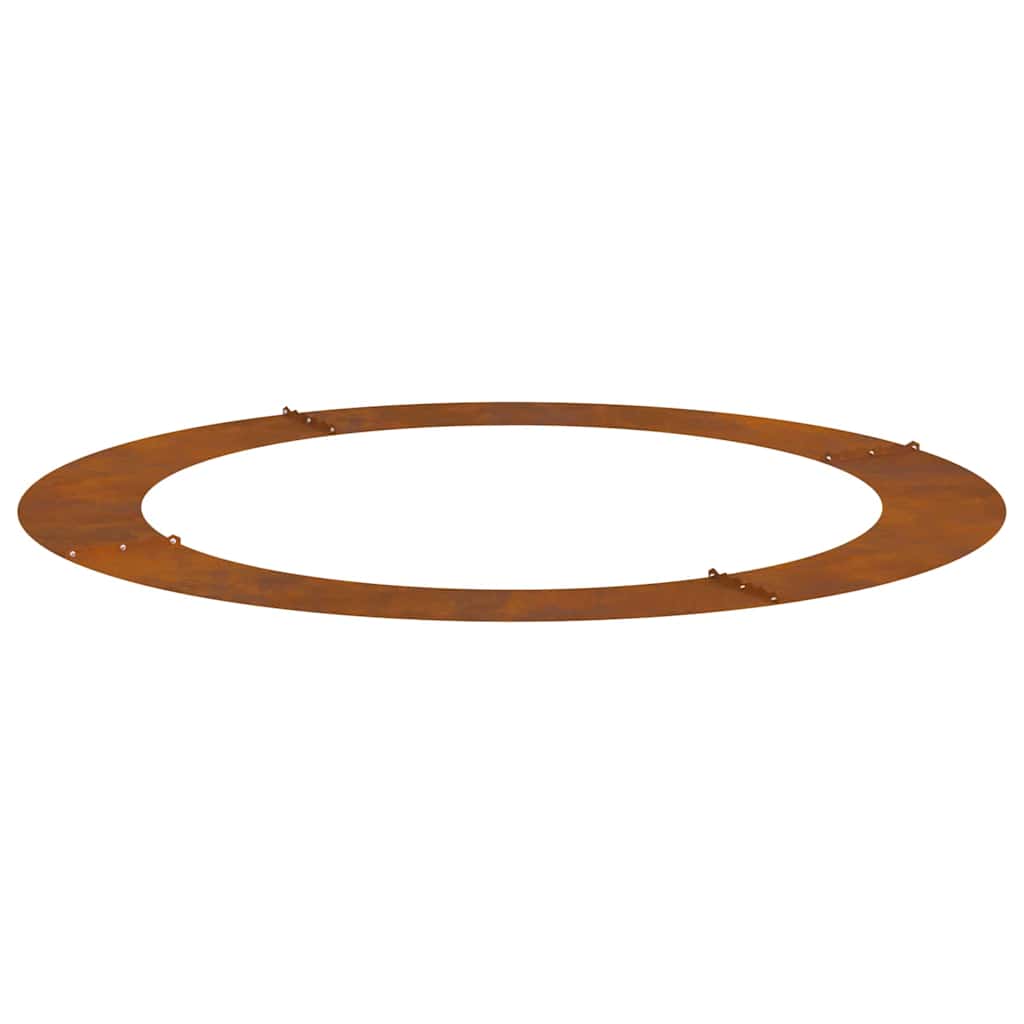 Anello piatto per albero Marrone Ø90 / 120 cm acciaio corten