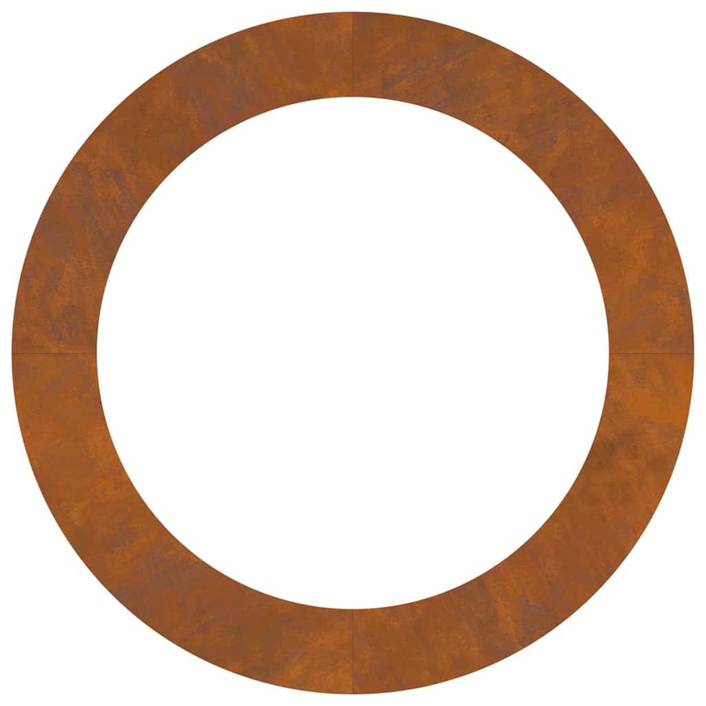 Anello piatto per albero Marrone Ø90 / 120 cm acciaio corten