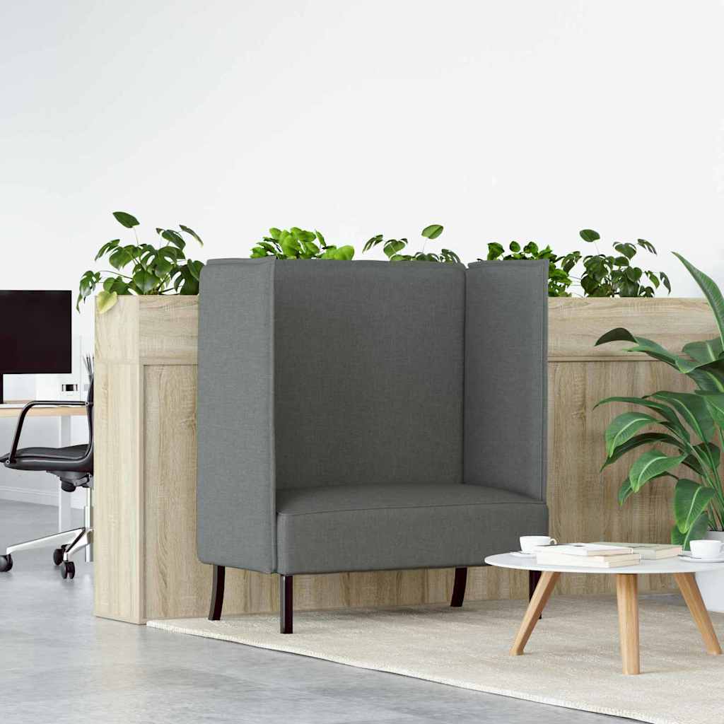 Divano alto Grigio scuro 109 x 56 x 121 cm Tessuto - homemem39