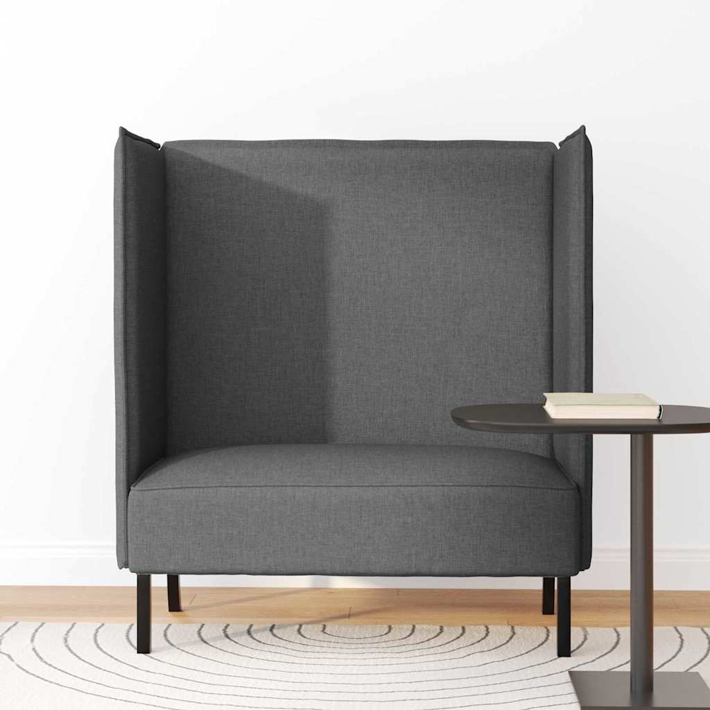 Divano alto Grigio scuro 109 x 56 x 121 cm Tessuto - homemem39