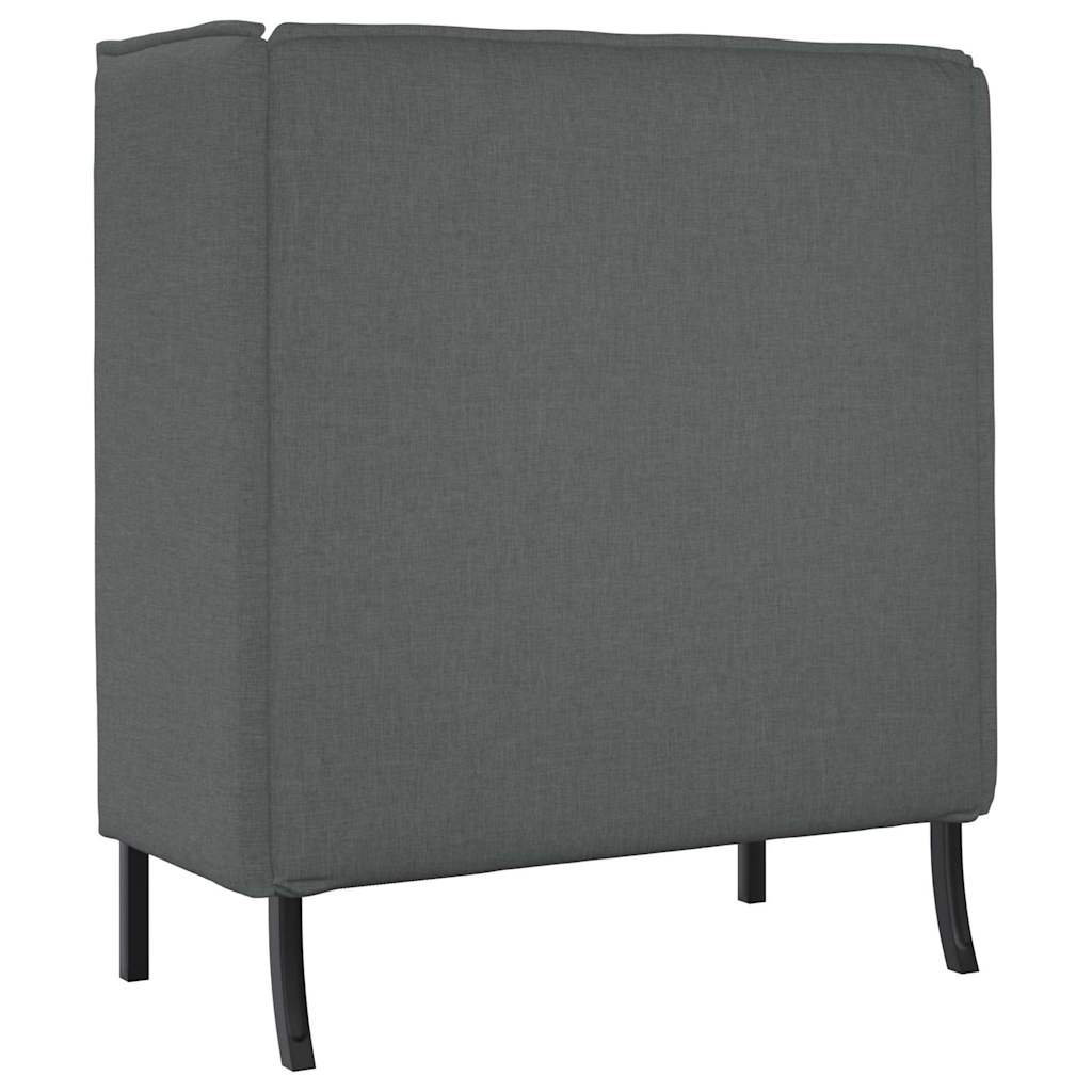 Divano alto Grigio scuro 109 x 56 x 121 cm Tessuto - homemem39