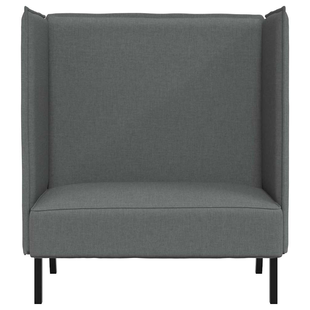 Divano alto Grigio scuro 109 x 56 x 121 cm Tessuto - homemem39