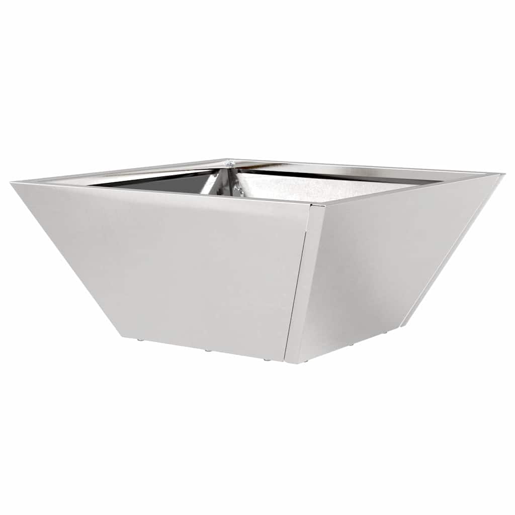 Vaso a Ciotola da Giardino Argento 35 x 35 x 15 cm