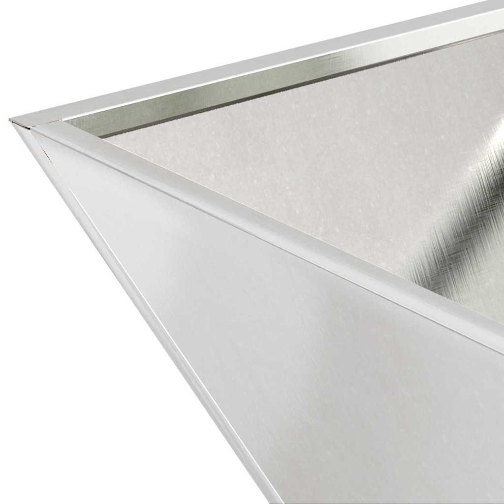 Vaso a Ciotola da Giardino 5 pcs Argento 35 x 35 x 15 cm