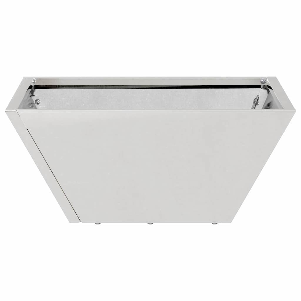 Vaso a Ciotola da Giardino 5 pcs Argento 35 x 35 x 15 cm