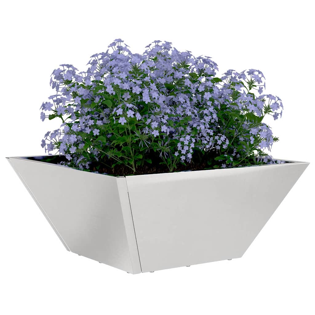 Vaso a Ciotola da Giardino 5 pcs Argento 35 x 35 x 15 cm