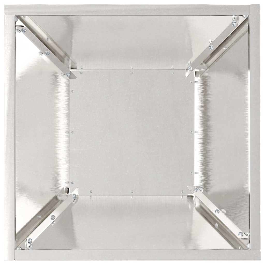 Vaso a Ciotola da Giardino 5 pcs Argento 35 x 35 x 15 cm