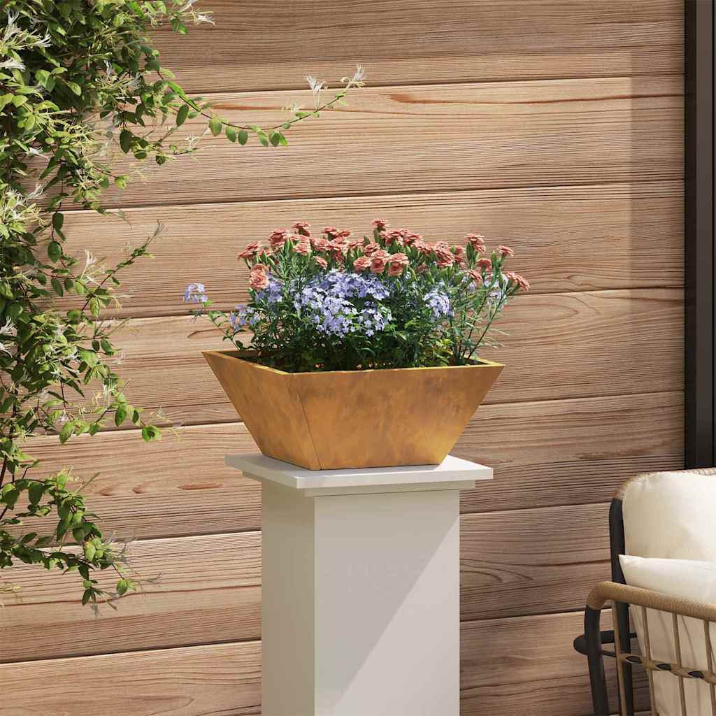 Vaso a Ciotola da Giardino Ruggine 35 x 35 x 15 cm
