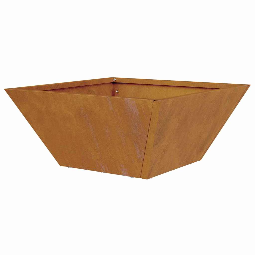 Vaso a Ciotola da Giardino 5 pcs Ruggine 35 x 35 x 15 cm
