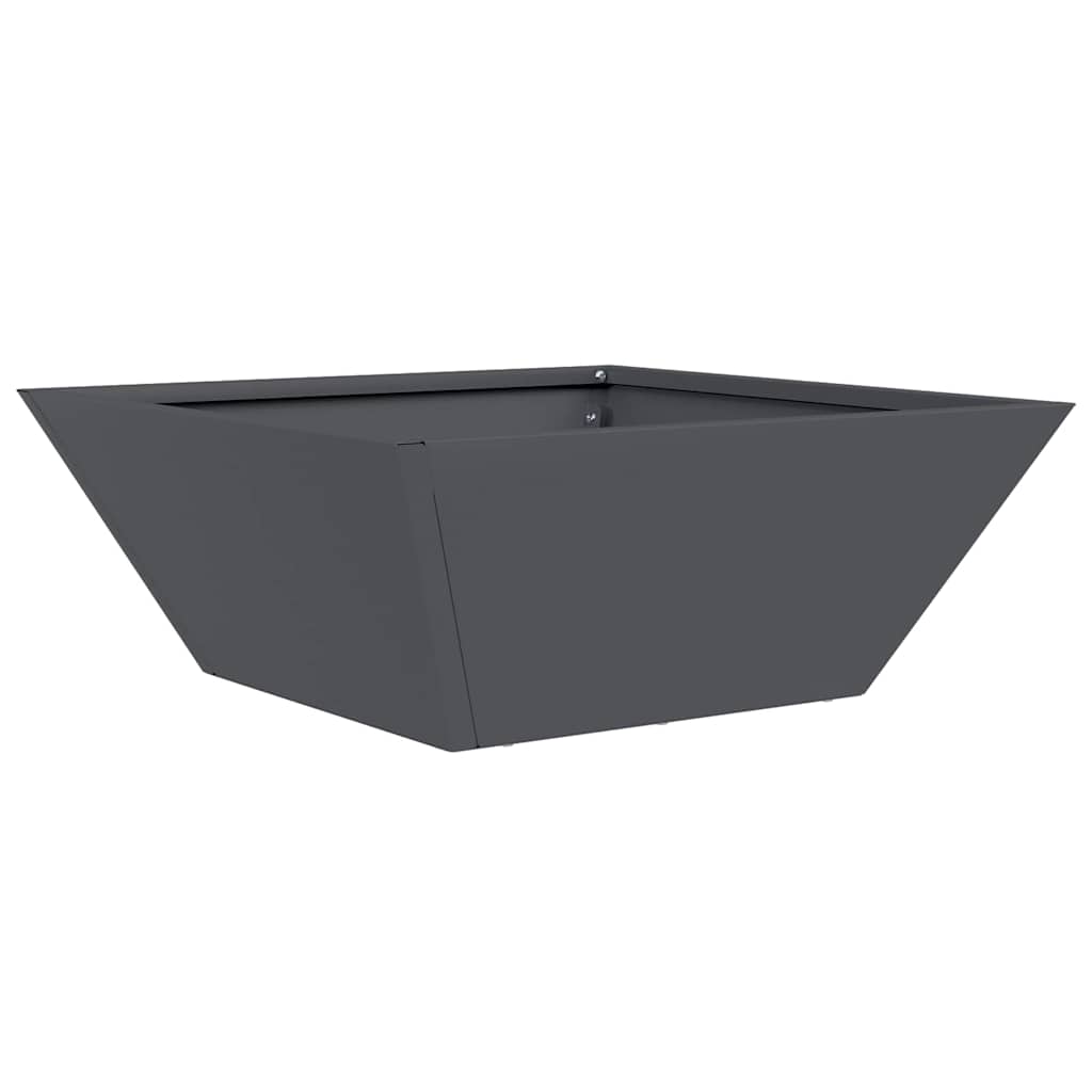 Vaso a Ciotola da Giardino 5 pcs Antracite 40 x 40 x 15 cm