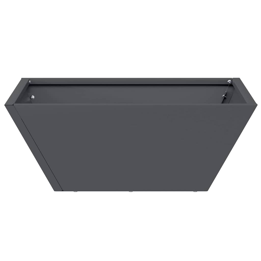 Vaso a Ciotola da Giardino 5 pcs Antracite 40 x 40 x 15 cm