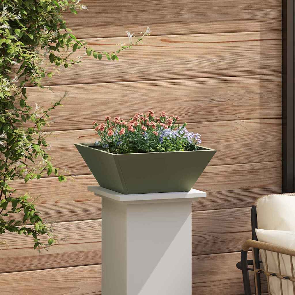 Vaso a Ciotola da Giardino 5 pcs Oliver verde 40 x 40 x 15 cm
